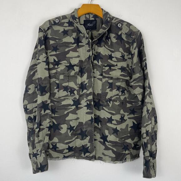 Rails Women’s Button Up Hendrick star camo jacket size small - Picture 2 of 8
